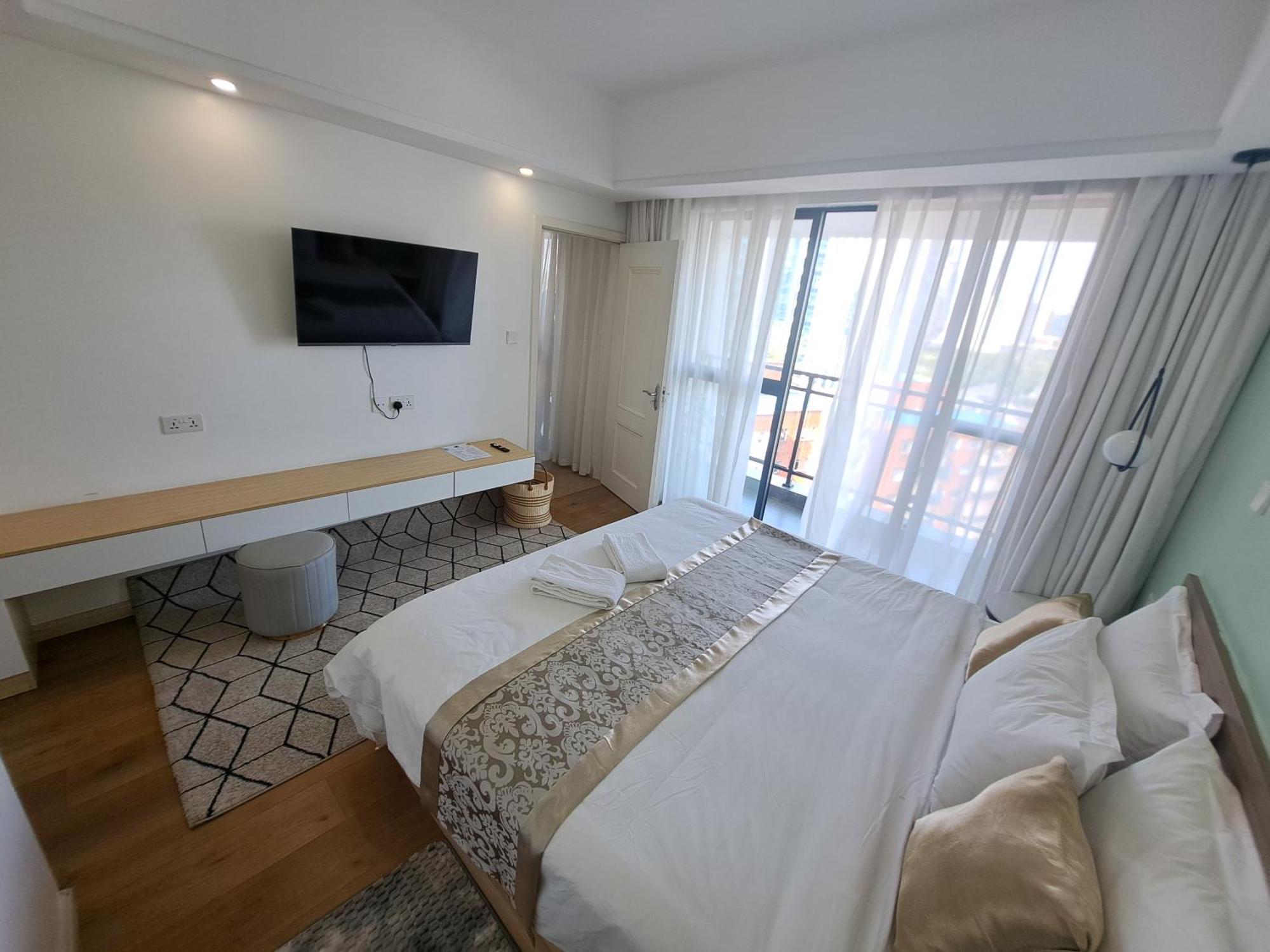 Modern 1Br Apartment In Upperhill, Nairobi Exteriör bild